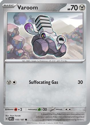 Image of Varoom 155/197  SV03 Obsidian Flames - Common