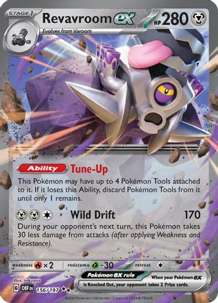 Image of Revavroom ex 156/197  - Holofoil SV03 Obsidian Flames - Double Rare