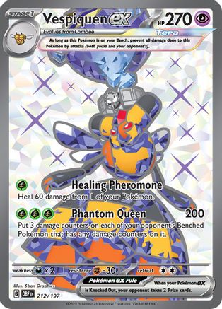 Image of Vespiquen ex 212/197  - Holofoil SV03 Obsidian Flames - Ultra Rare