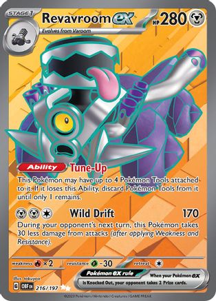 Image of Revavroom ex 216/197  - Holofoil SV03 Obsidian Flames - Ultra Rare