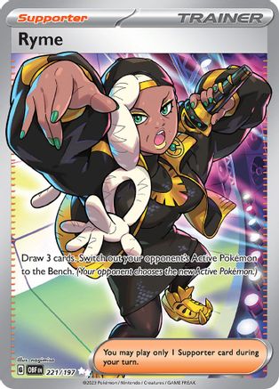 Image of Ryme 221/197  - Holofoil SV03 Obsidian Flames - Ultra Rare