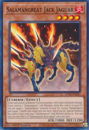 Image of Salamangreat Jack Jaguar (LD10-EN047) - Legendary Duelists: Soulburning Volcano 1st Edition