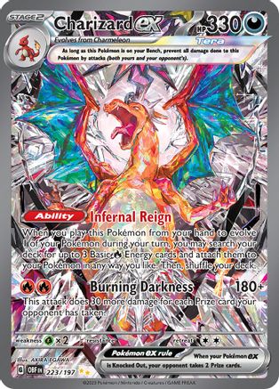 Image of Charizard ex 223/197  - Holofoil SV03 Obsidian Flames - Special Illustration Rare