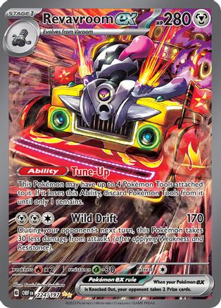 Image of Revavroom ex 224/197  - Holofoil SV03 Obsidian Flames - Special Illustration Rare