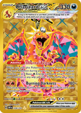 Image of Charizard ex 228/197  - Holofoil SV03 Obsidian Flames - Hyper Rare