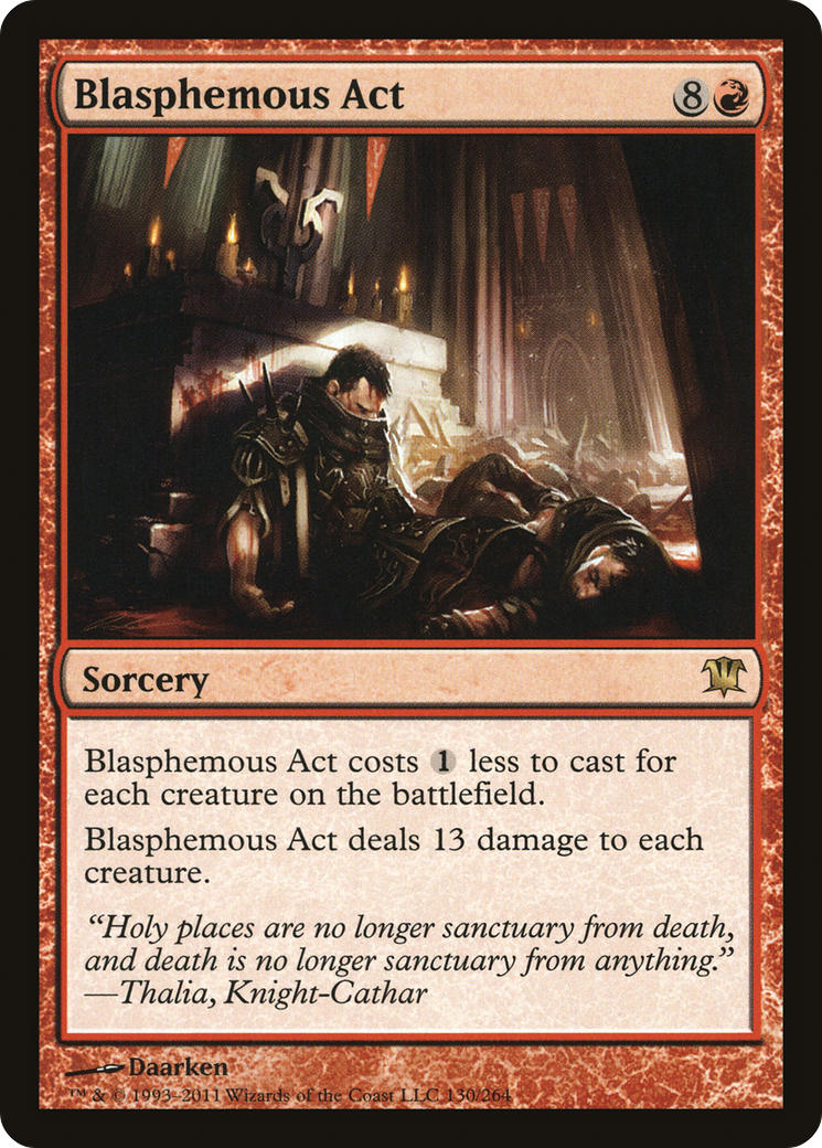 Image of Blasphemous Act (ISD-130) - Innistrad Foil