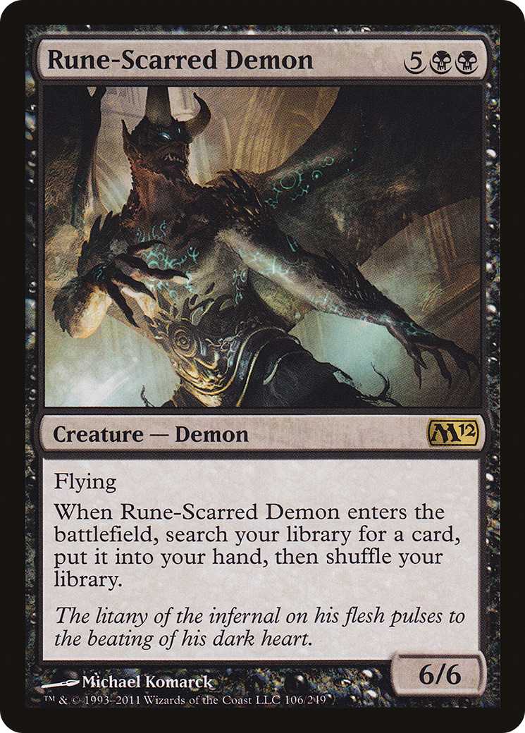 Image of Rune-Scarred Demon (M12-106) - Magic 2012