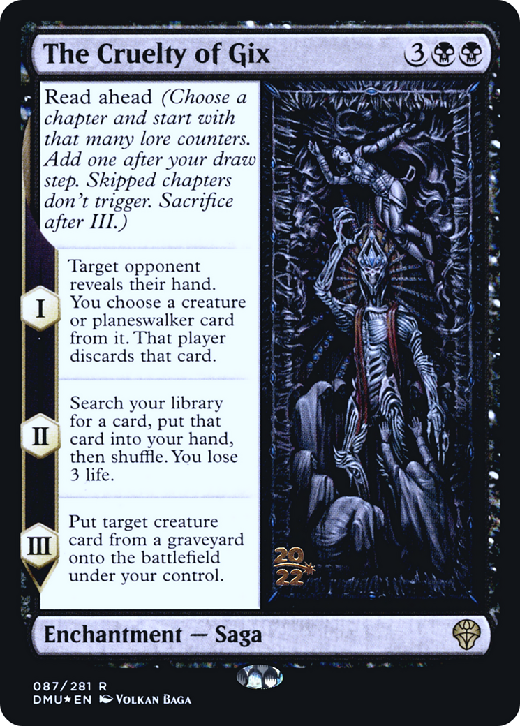 Image of The Cruelty of Gix (PRE-087) - Dominaria United Promos Foil