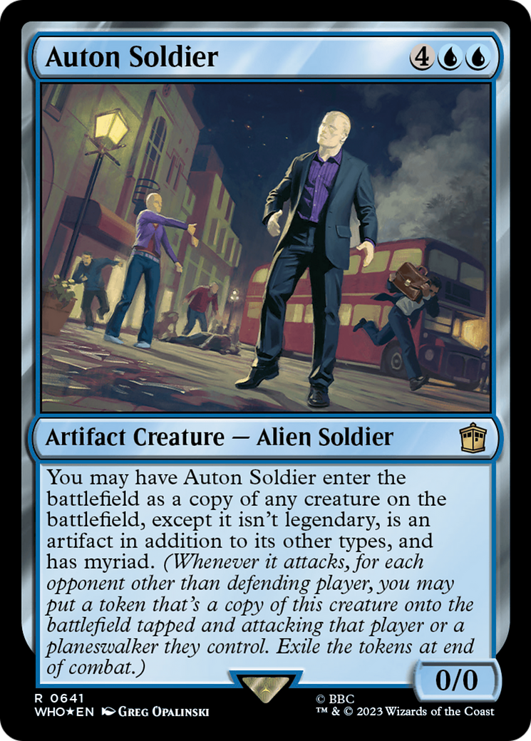 Image of Auton Soldier (Surge Foil) (WHO-641) - Doctor Who Foil