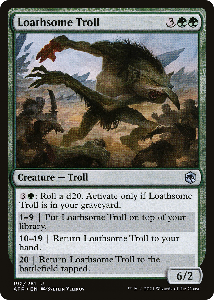 Image of Loathsome Troll (AFR-192) - Adventures in the Forgotten Realms Foil