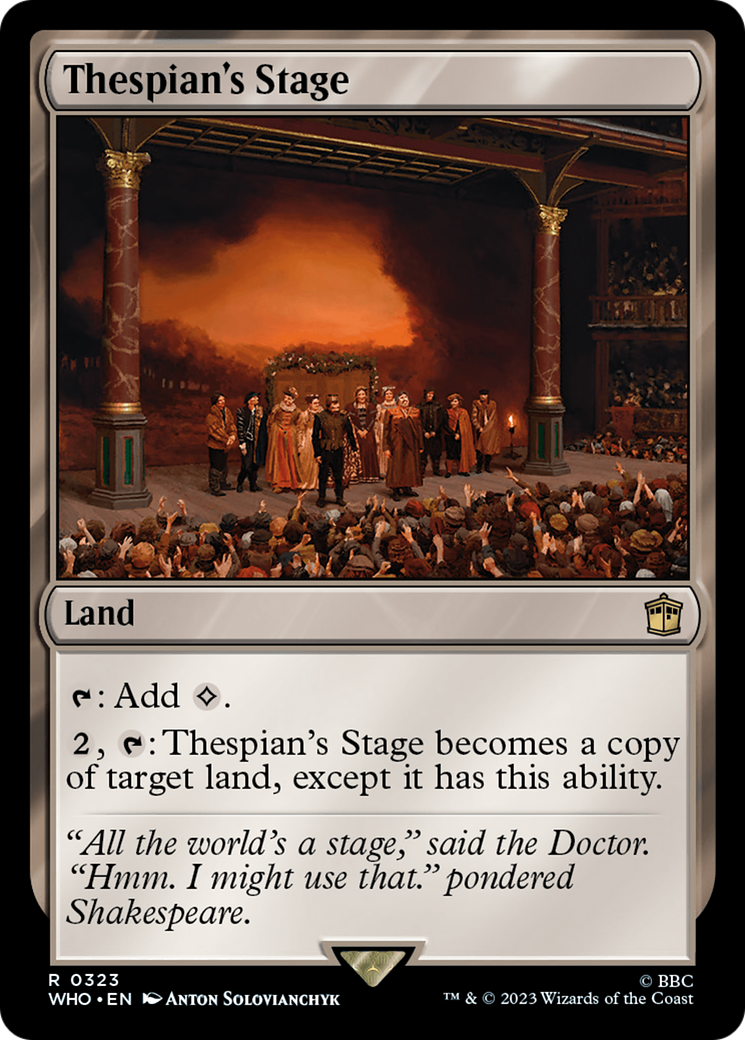 Image of Thespian's Stage (WHO-323) - Doctor Who Foil