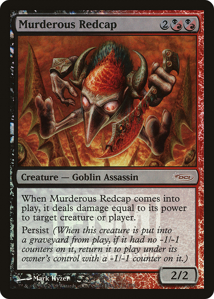 Image of Murderous Redcap (FNM-) - Friday Night Magic 2009 Foil