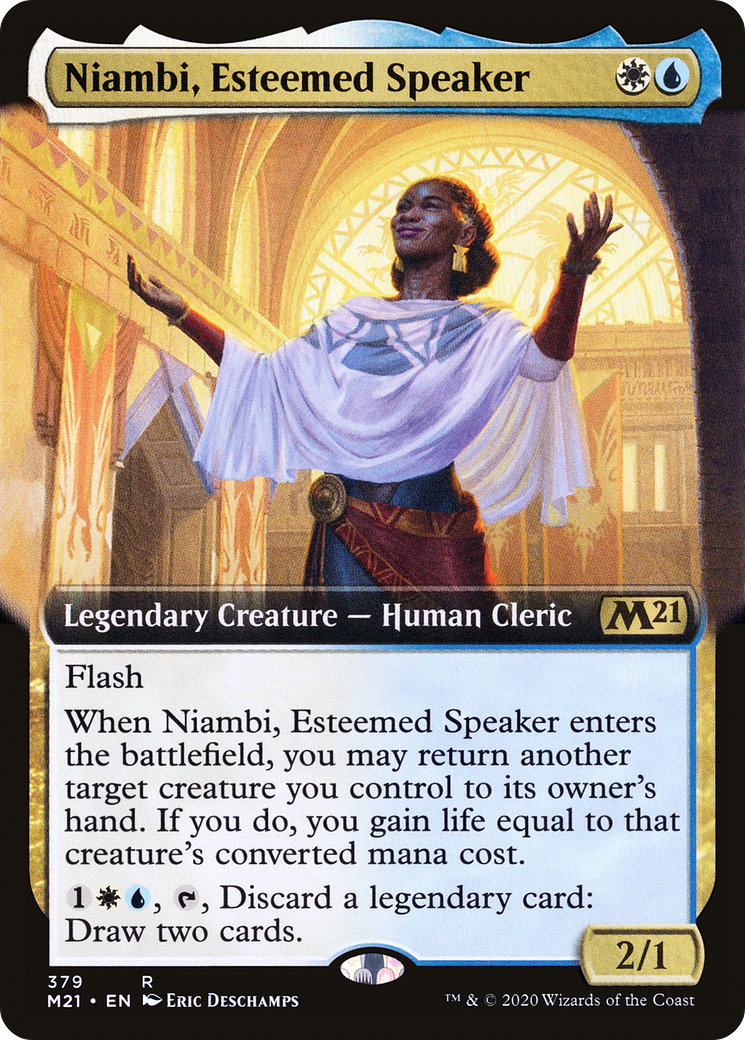 Image of Niambi, Esteemed Speaker (Extended Art) (M21-379) - Core Set 2021: (Extended Art) Foil