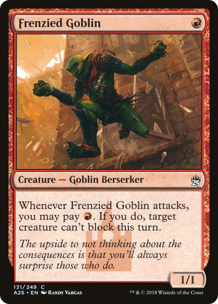 Image of Frenzied Goblin (A25-131) - Masters 25 Foil