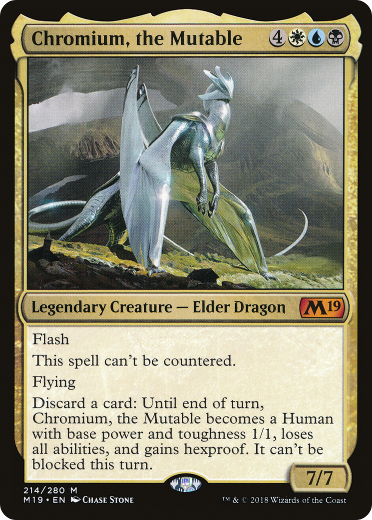 Image of Chromium, the Mutable (M19-214) - Core Set 2019 Foil