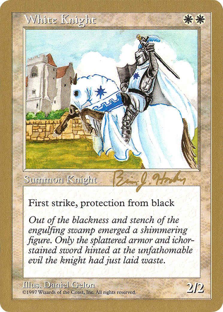 Image of White Knight - 1998 Brian Hacker (5ED) (WCD-) - World Championship Decks 1998