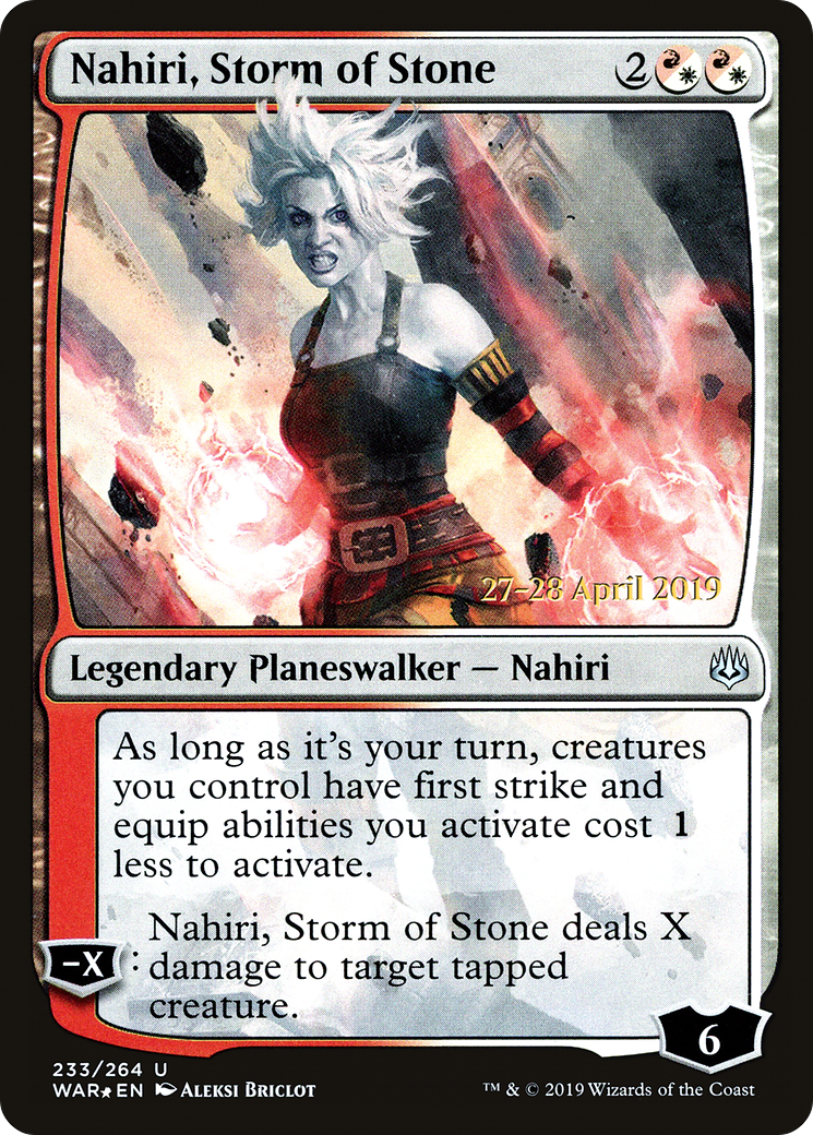 Image of Nahiri, Storm of Stone (PRE-233) - War of the Spark Promos Foil