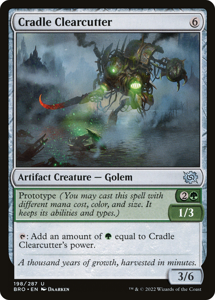 Image of Cradle Clearcutter (BRO-198) - The Brothers' War Foil