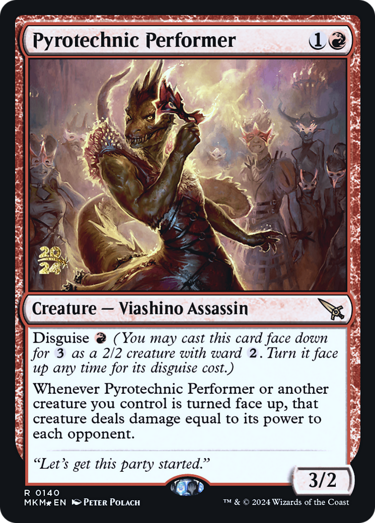 Image of Pyrotechnic Performer (PRE-140) - Murders at Karlov Manor Promos Foil