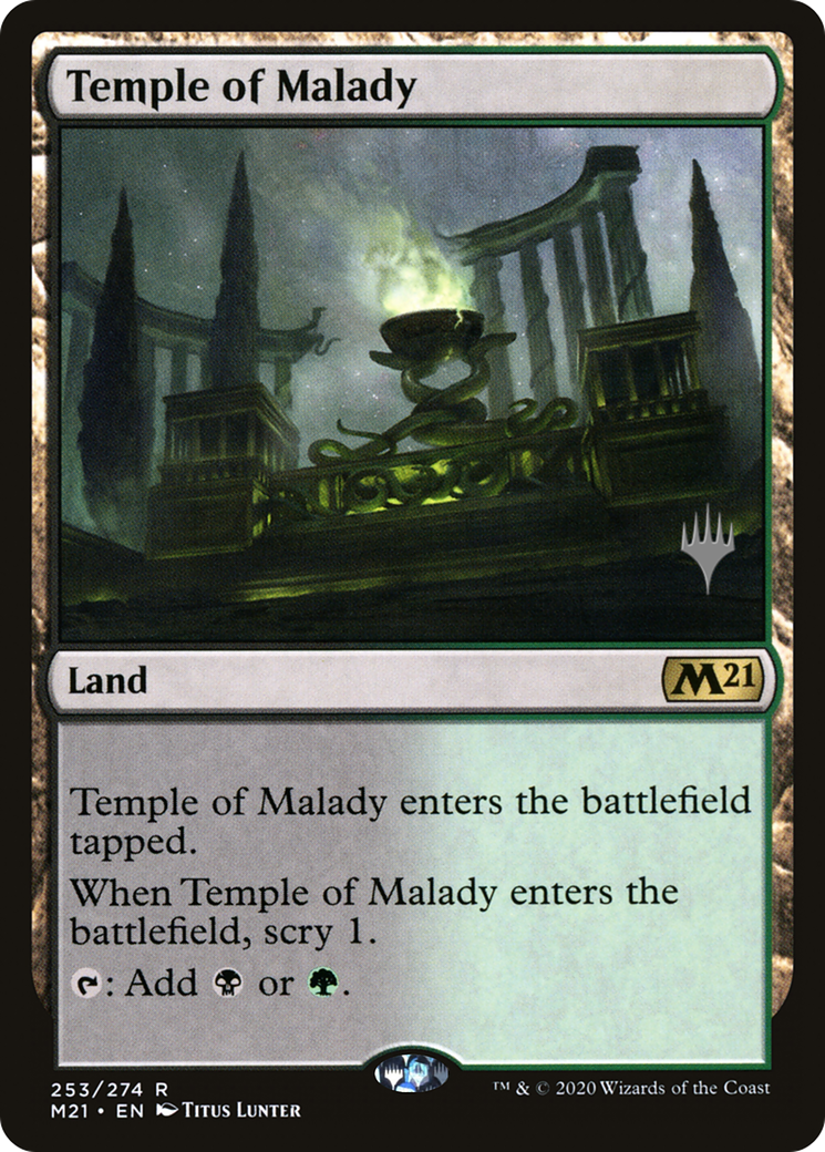 Image of Temple of Malady (PPM21-253P) - Core Set 2021 Promos Foil