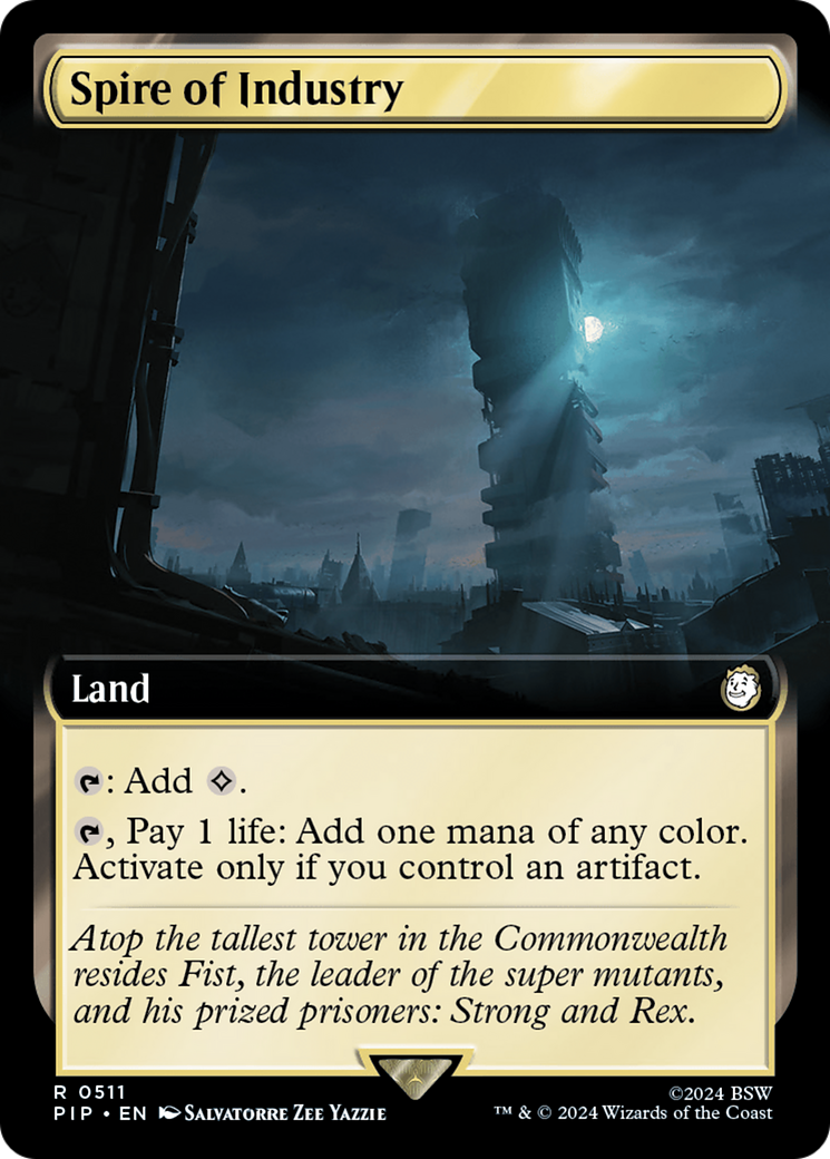 Image of Spire of Industry (Extended Art) (PIP-511) - Fallout: (Extended Art) Foil