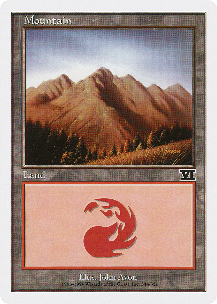 Image of Mountain (344) (6ED-344) - Classic Sixth Edition
