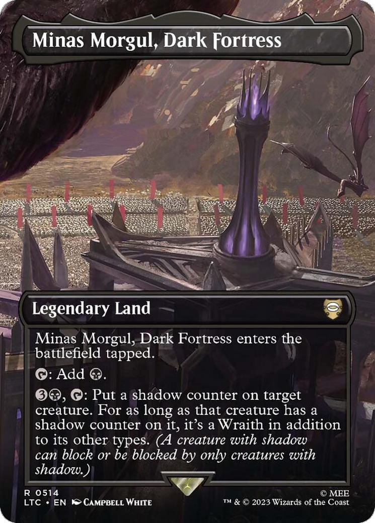 Image of Minas Morgul, Dark Fortress (Borderless) (LTC-514) - Tales of Middle-earth Commander (Borderless) Foil