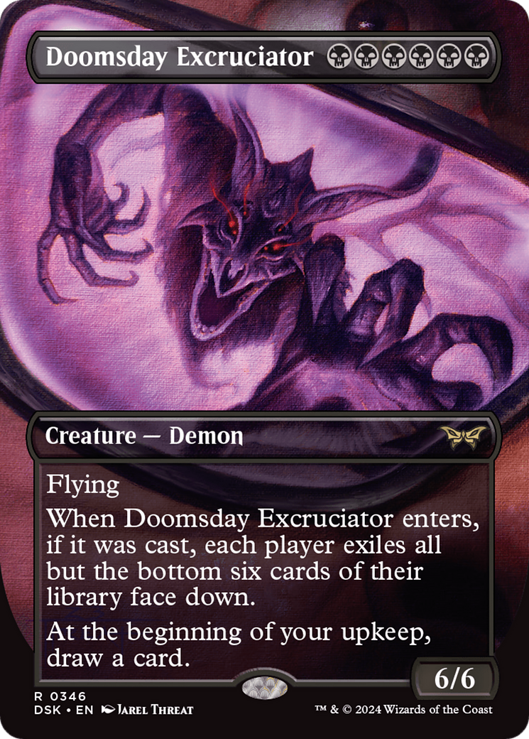 Image of Doomsday Excruciator (Borderless) (DSK-346) - Duskmourn: House of Horror (Borderless) Foil
