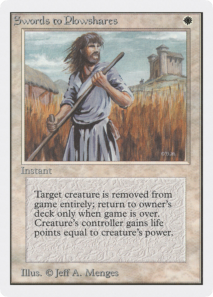 Image of Swords to Plowshares (2ED-) - Unlimited Edition