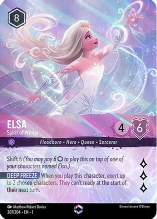 Image of Elsa - Spirit of Winter (Enchanted) (207/204) - The First Chapter Holofoil