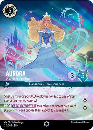 Image of Aurora - Dreaming Guardian (Enchanted) (213/204) - The First Chapter Holofoil