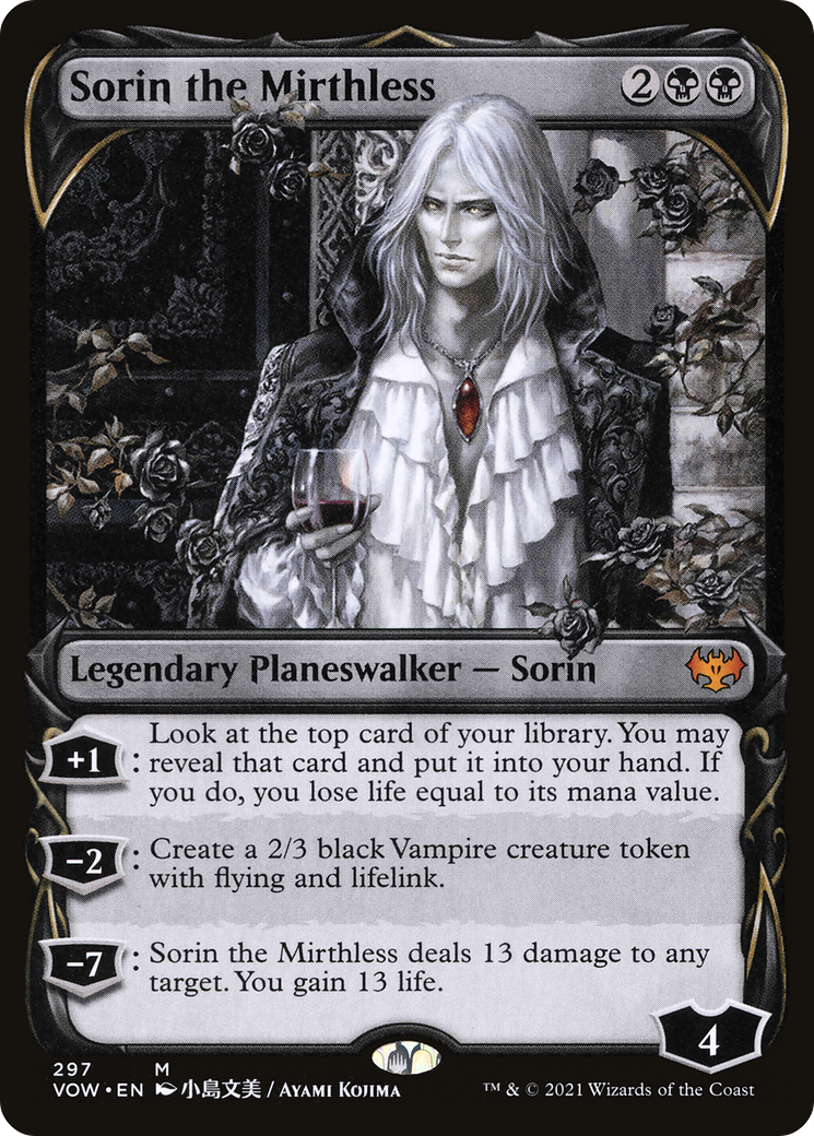 Image of Sorin the Mirthless (Showcase) (VOW-297) - Innistrad: Crimson Vow: (Showcase)