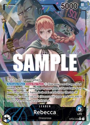 Image of Rebecca (039) (Alternate Art) (OP04-039) - Kingdoms of Intrigue Foil