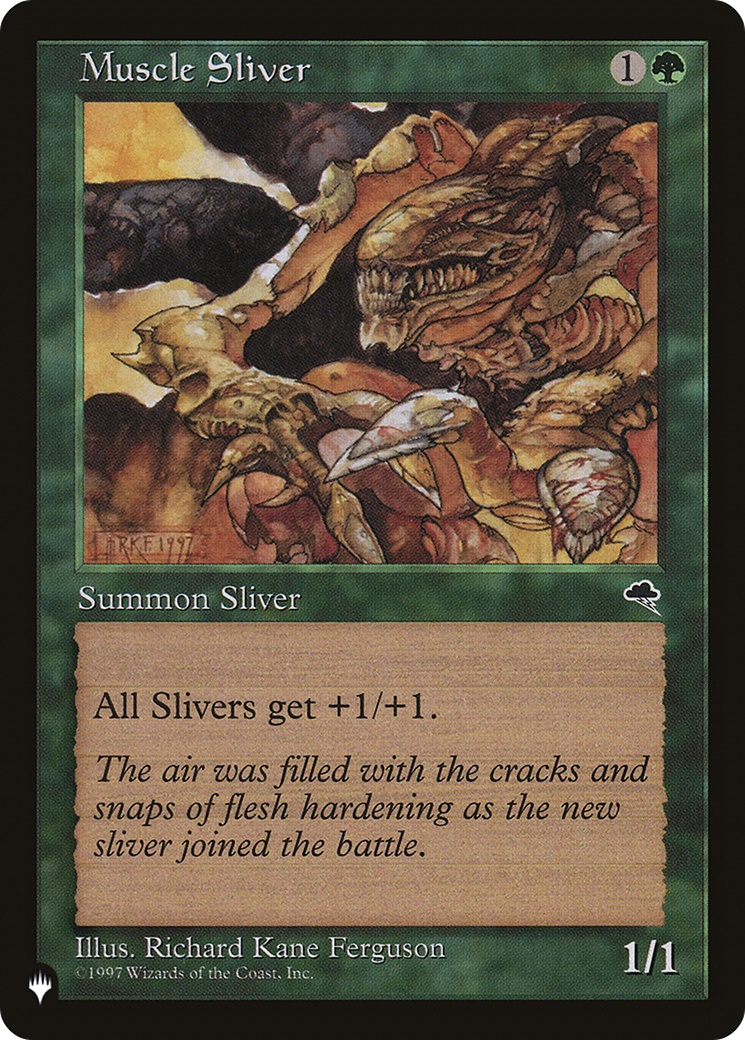 Image of Muscle Sliver (LIST-) - The List