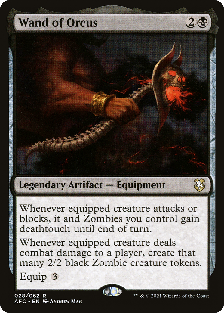 Image of Wand of Orcus (AFC-028) - Forgotten Realms Commander