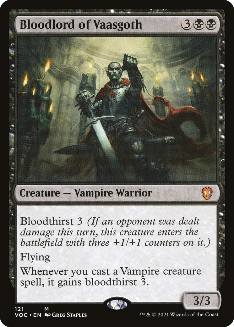 Image of Bloodlord of Vaasgoth (VOC-121) - Crimson Vow Commander