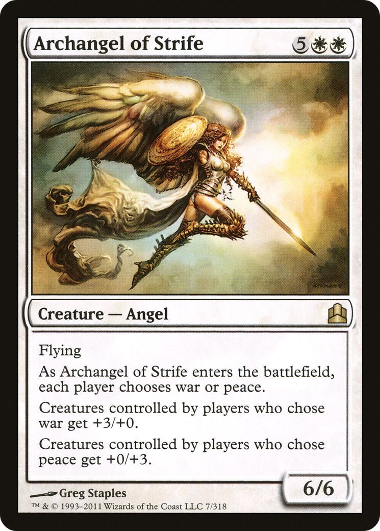 Image of Archangel of Strife (CMD-007) - Commander 2011