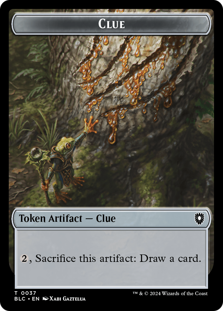 Image of Clue (TBLC-037) - Bloomburrow Commander Tokens