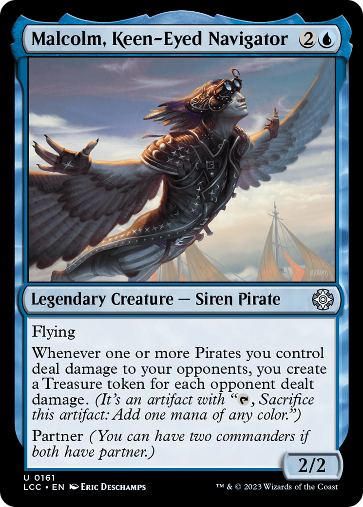 Image of Malcolm, Keen-Eyed Navigator (LCC-161) - The Lost Caverns of Ixalan Commander
