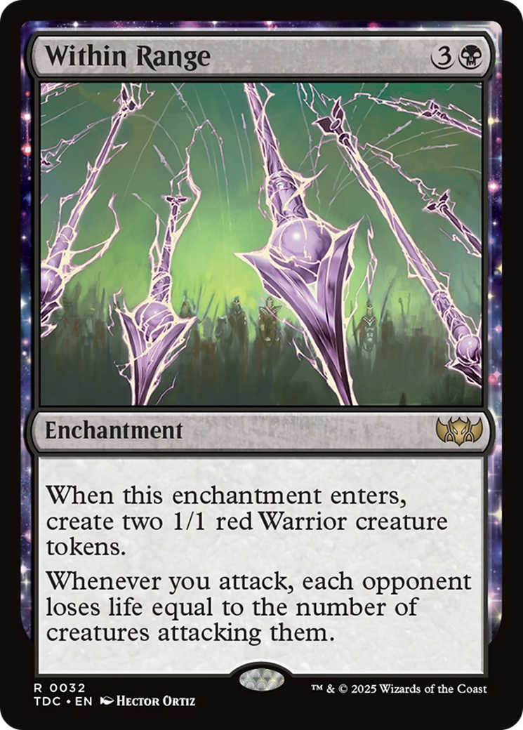 Image of Within Range (TDC-032) - Commander: Tarkir: Dragonstorm: (enchantment)