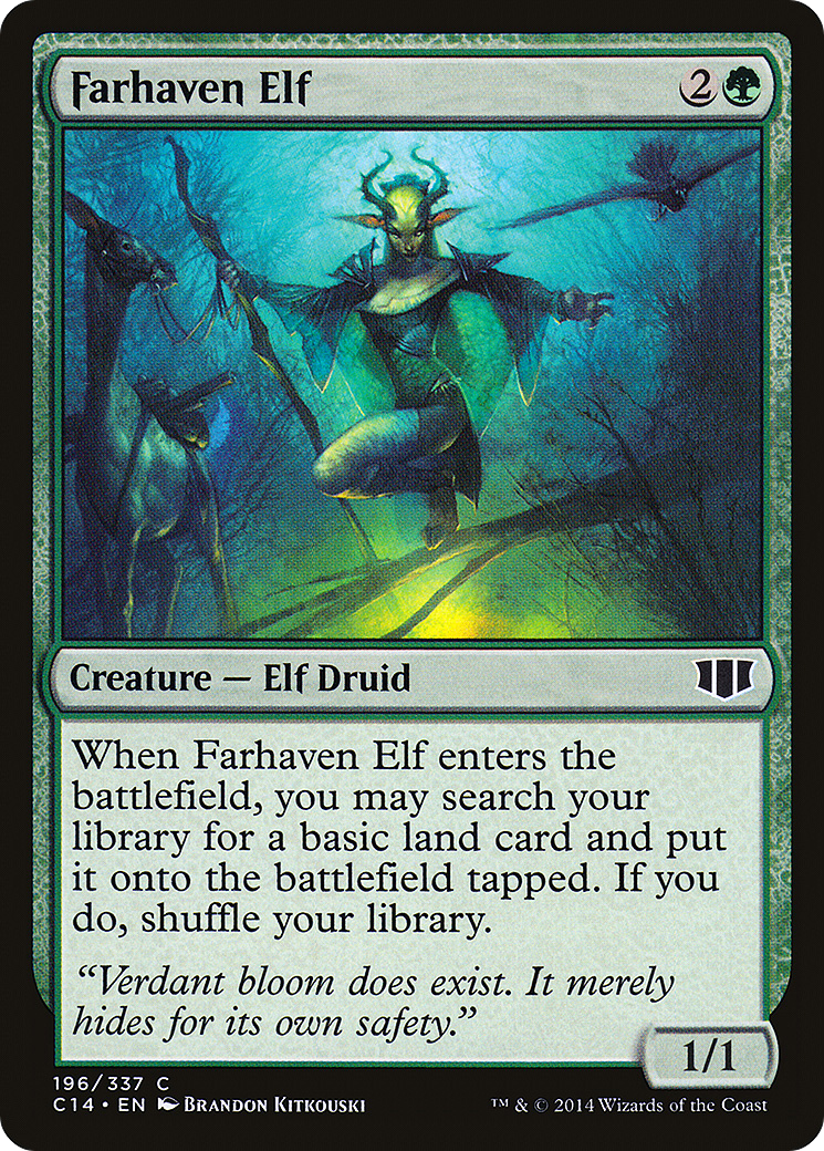 Image of Farhaven Elf (C14-196) - Commander 2014