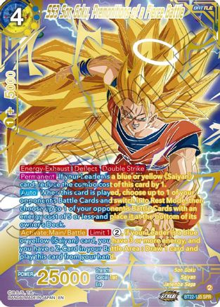 Image of SS3 Son Goku, Premonitions of a Fierce Battle (SPR) (BT22-135) - Critical Blow Foil