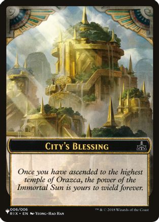 Image of City's Blessing // The Monarch Double-sided Token (LIST-6 // 14) - The List Reprints