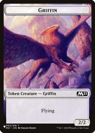 Image of Griffin // Ajani's Pridemate Double-sided Token (LIST-3 // 1) - The List Reprints
