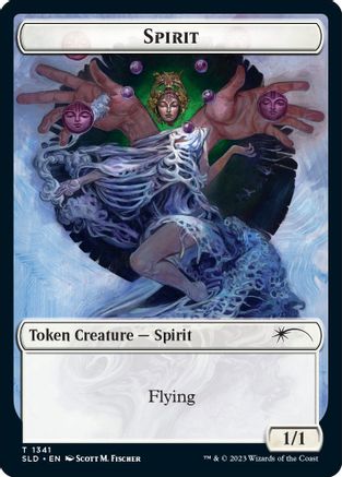 Image of Spirit (SLD) // Ajani's Pridemate Double-sided Token (SLD-1341 // 1) - Secret Lair Drop Series