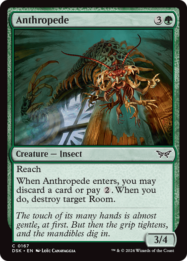 Image of Anthropede (DSK-167) - Duskmourn: House of Horror Foil