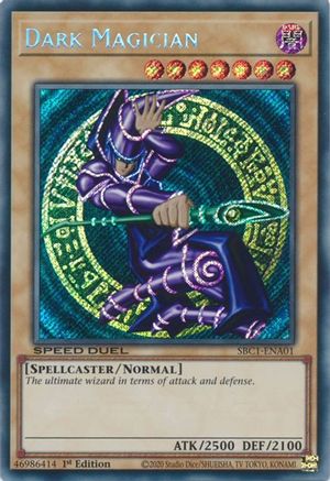 Image of Dark Magician (A) (Secret Rare) (SBC1-ENA01) - Speed Duel: Streets of Battle City 1st Edition