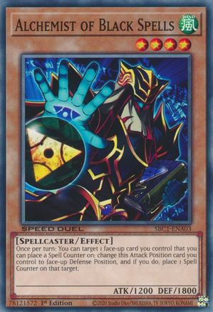 Image of Alchemist of Black Spells (SBC1-ENA03) - Speed Duel: Streets of Battle City 1st Edition