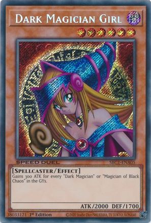 Image of Dark Magician Girl (Secret Rare) (SBC1-ENA05) - Speed Duel: Streets of Battle City 1st Edition