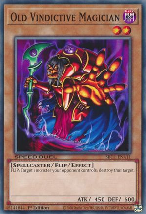 Image of Old Vindictive Magician (SBC1-ENA11) - Speed Duel: Streets of Battle City 1st Edition